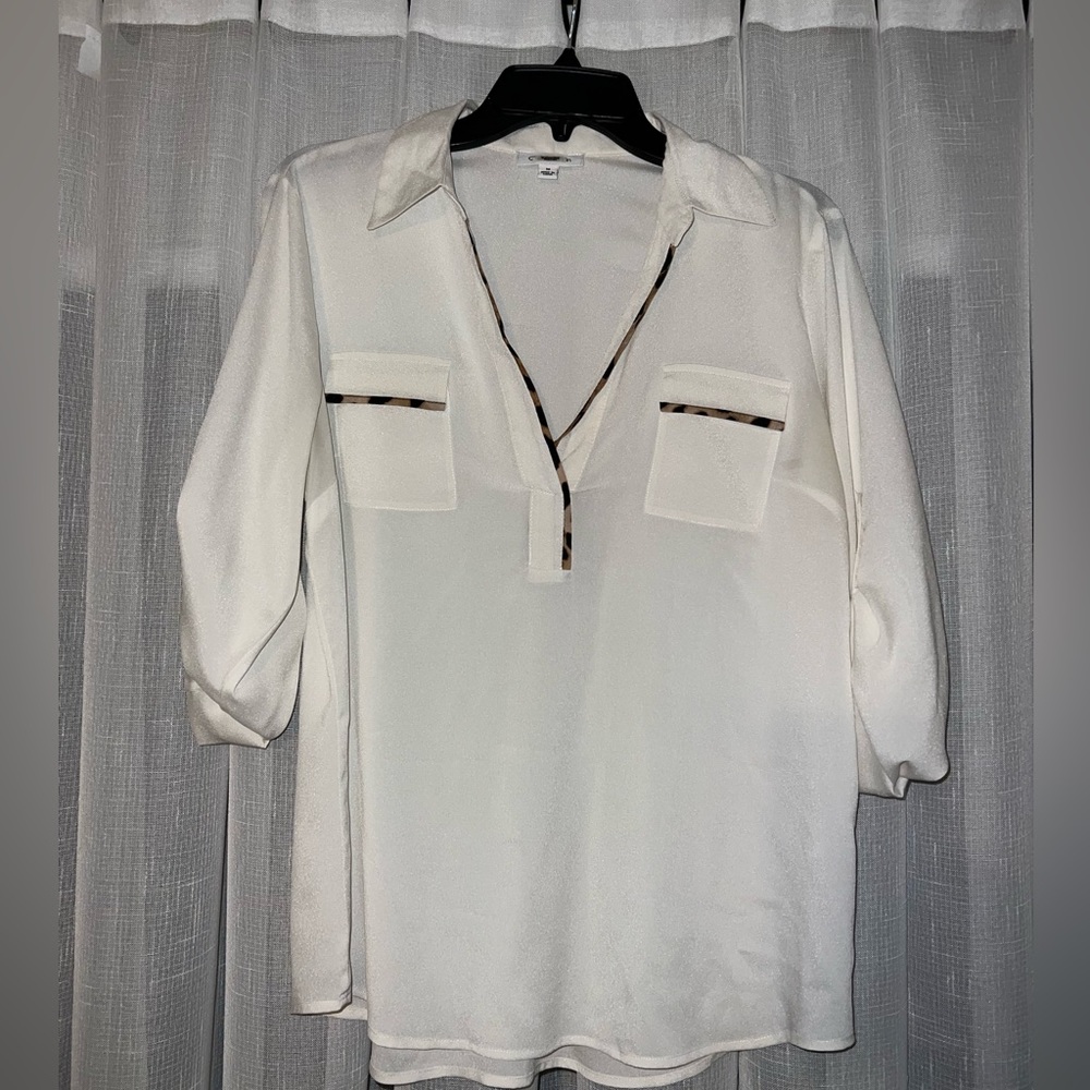 Cream colored Calvin Klein blouse